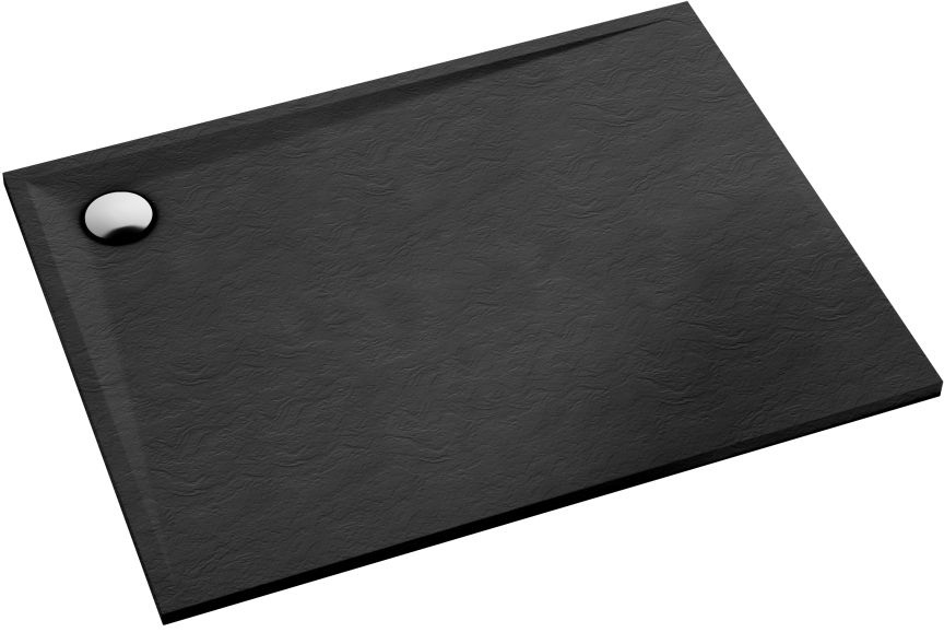 Schedline Libra Black Stone piatto doccia rettangolare 100x80 cm nero 3SP.L1P-80100/C/ST