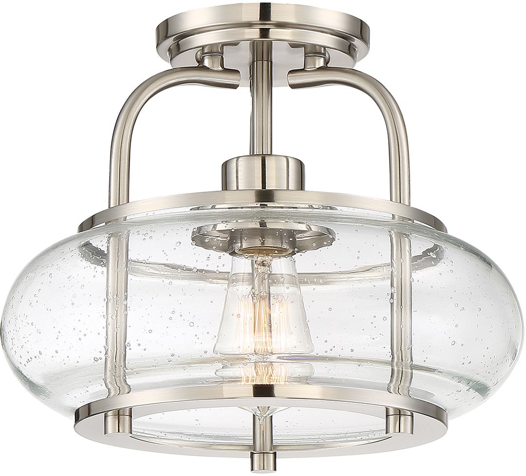 Elstead Lighting Trilogy lampada da soffitto 1x60 W nichel QZ-TRILOGY-SFS-BN