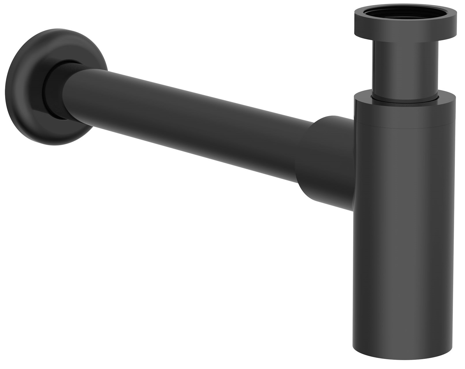 Roca Aqua mezzo sifone per lavabo a bottiglia nero A5064070NB