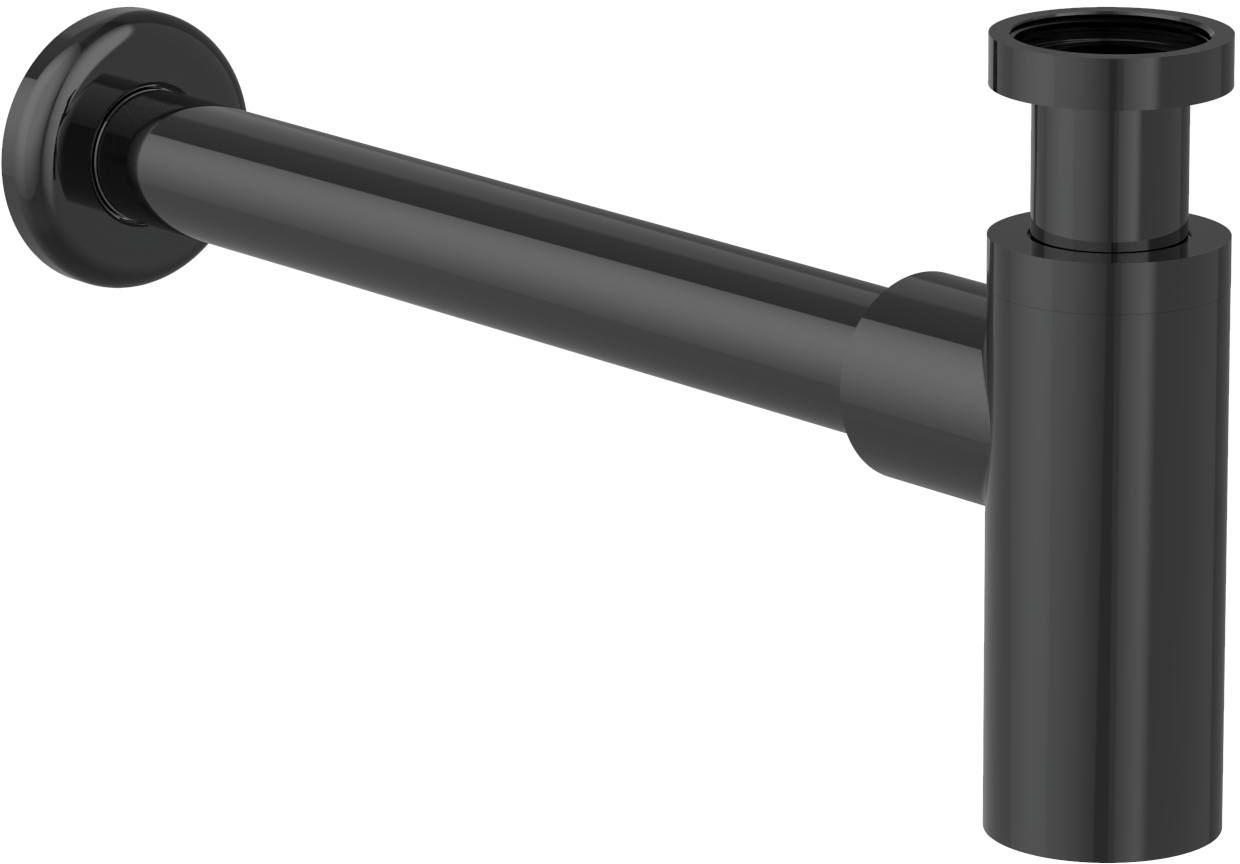 Roca Aqua mezzo sifone per lavabo a bottiglia nero A5064070CN