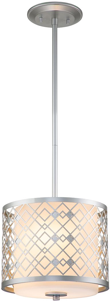 Elstead Lighting Ziggy lampada sospesa 2x40 W argento ZIGGY-1P-S-LS