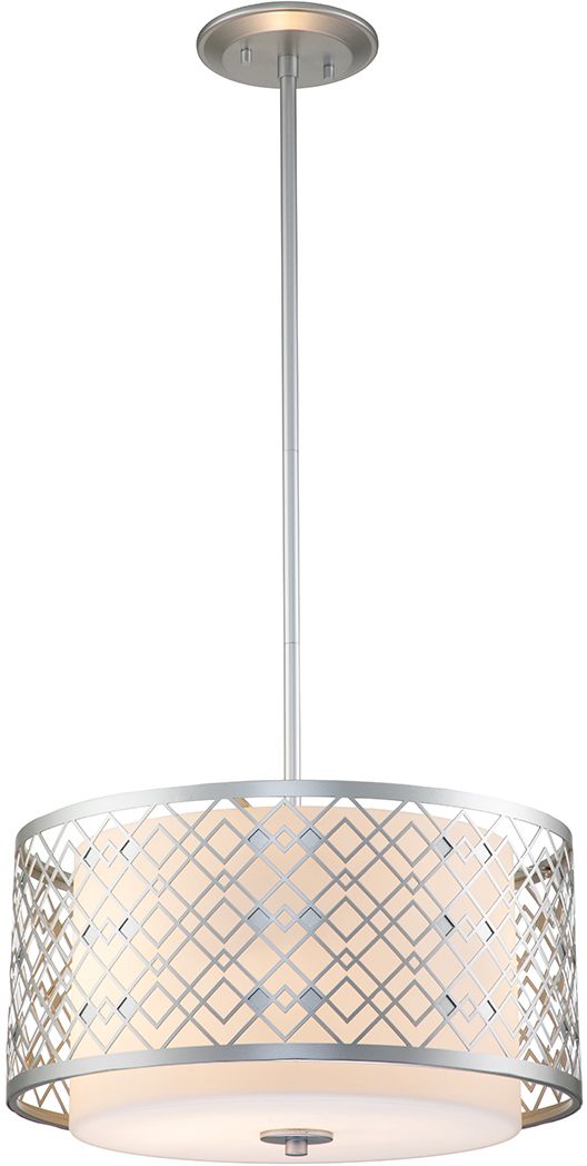 Elstead Lighting Ziggy lampada sospesa 2x60 W argento ZIGGY-2P-M-LS