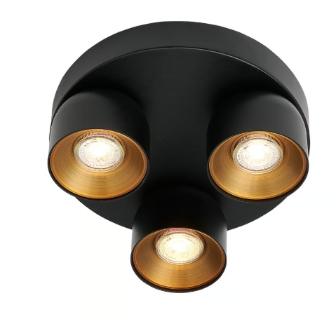 Nordlux Pitcher lampada da soffitto 3x10 W nero 2310420103