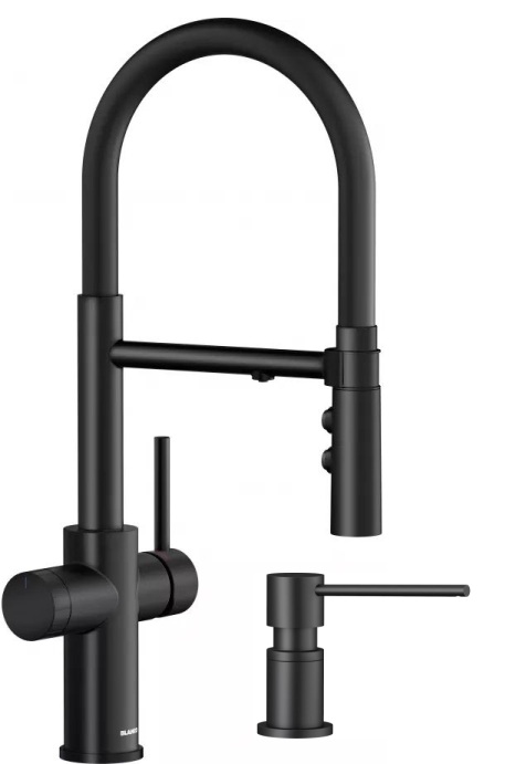 Set rubinetto da cucina Blanco Catris-S 526707, dispenser di liquidi Blanco Lato 525789