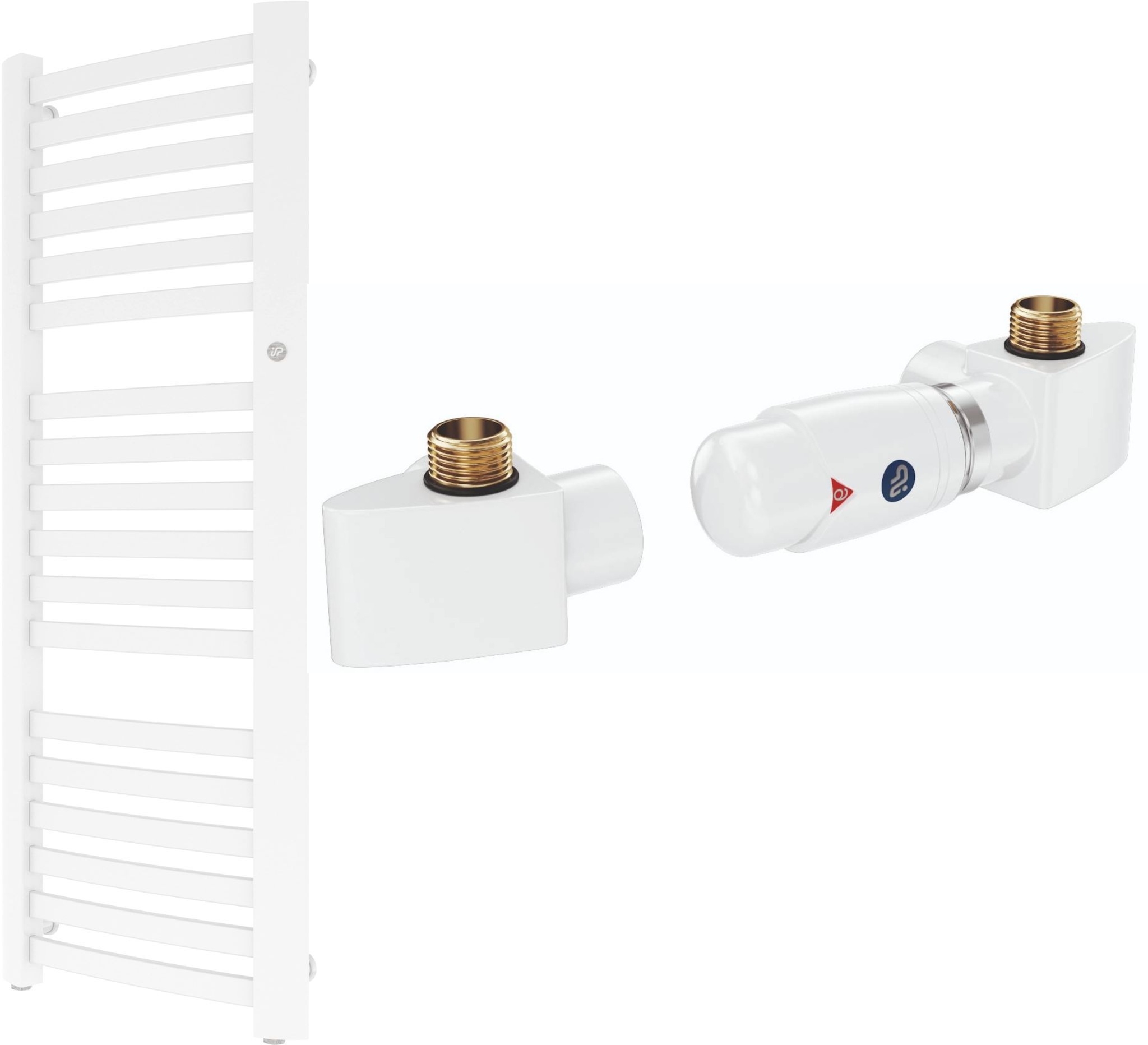Set radiatore da bagno Instal Projekt Retto RET-40/110, set termostatico Instal Projekt Z17 606400001