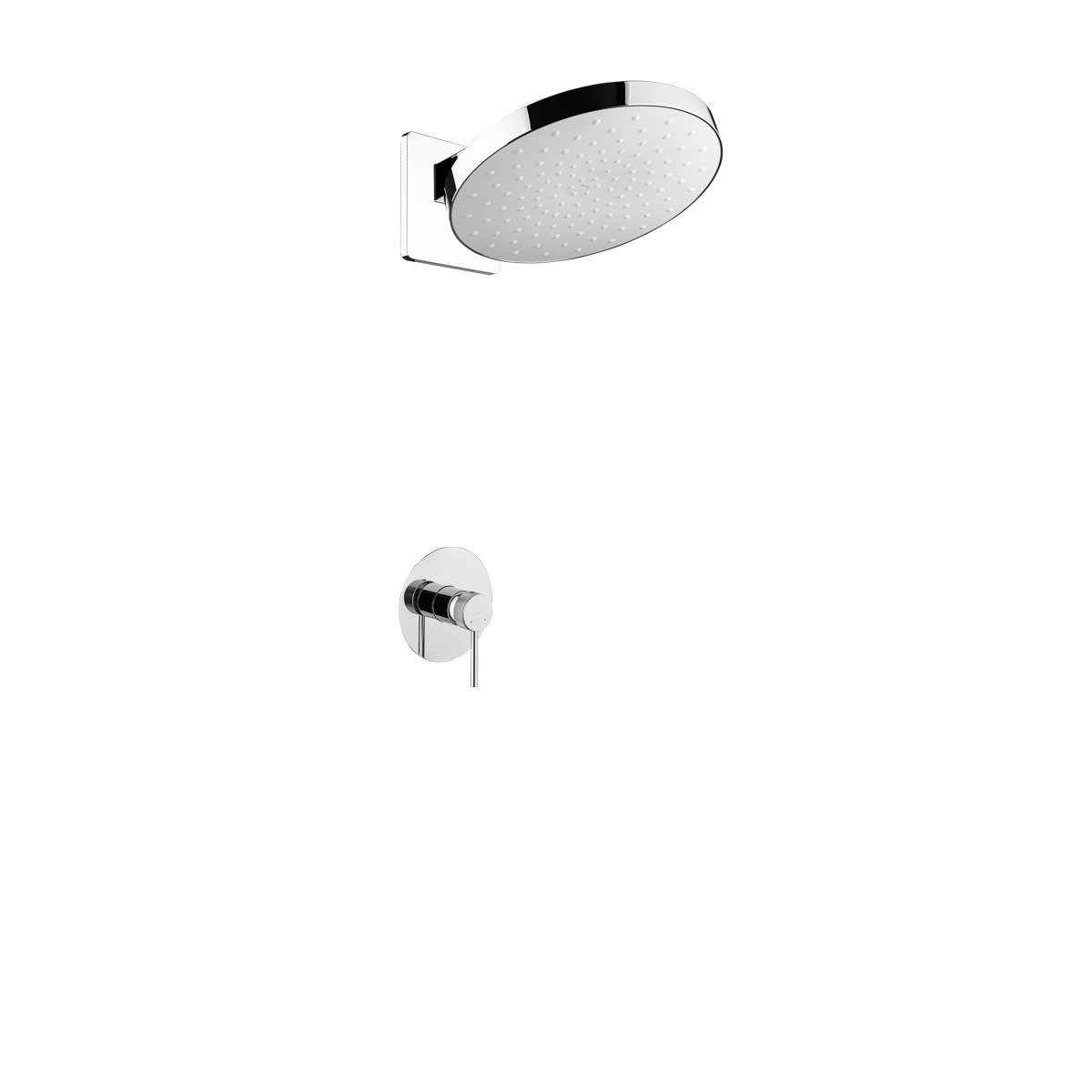 Set soffione doccia Ksuro 01 16000010, rubinetto per doccia Ksuro 01 12000010, 16002010