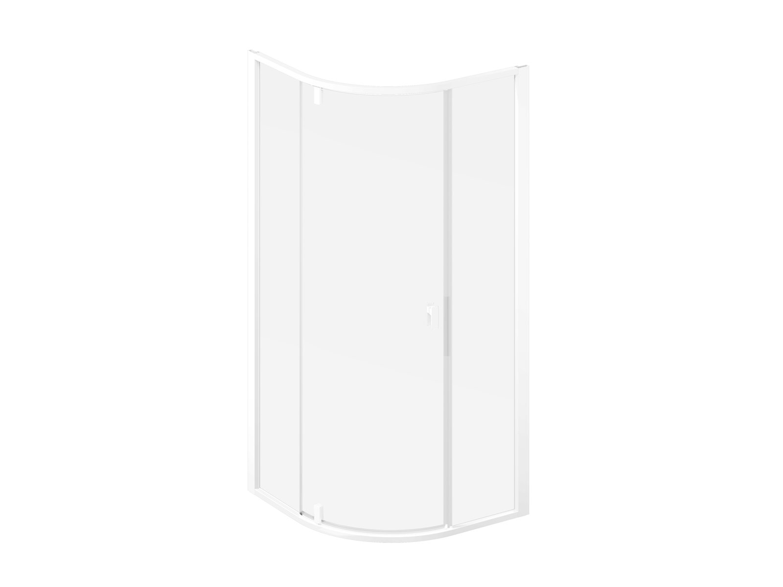 Ravak Nexty box doccia 100x100 cm semicircolare bianco opaca/vetro trasparente 3O6AAE01Z1