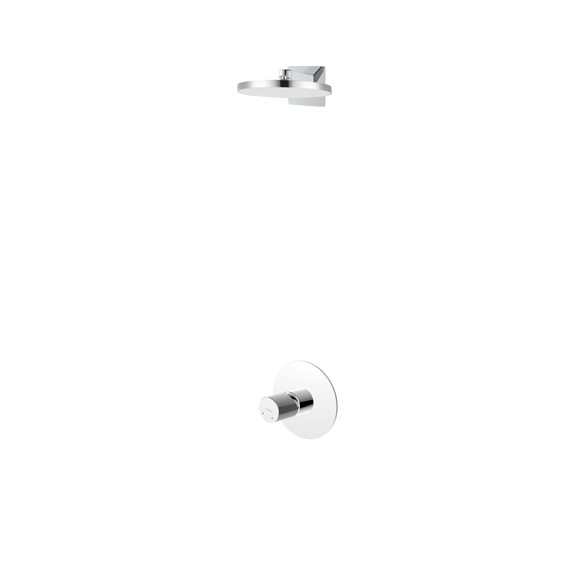 Set soffione doccia Ksuro 01 16000010, rubinetto per doccia Ksuro 02 12002010, 16002010 OLD