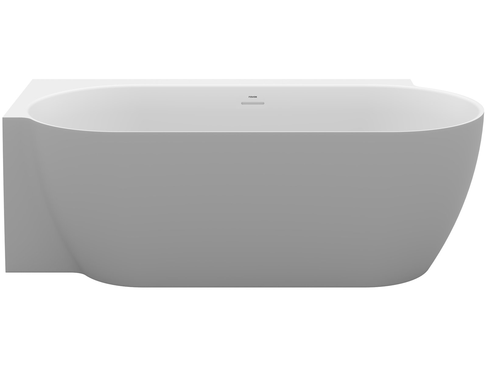 Ravak Freedom Corner II Tec vasca da bagno angolare 175x86 cm ovale bicolore CC91500000