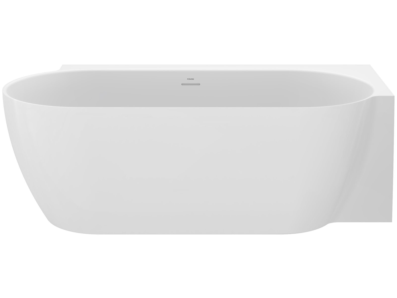 Ravak Freedom Corner II Tec vasca da bagno angolare 175x86 cm ovale bianco CC81A00000