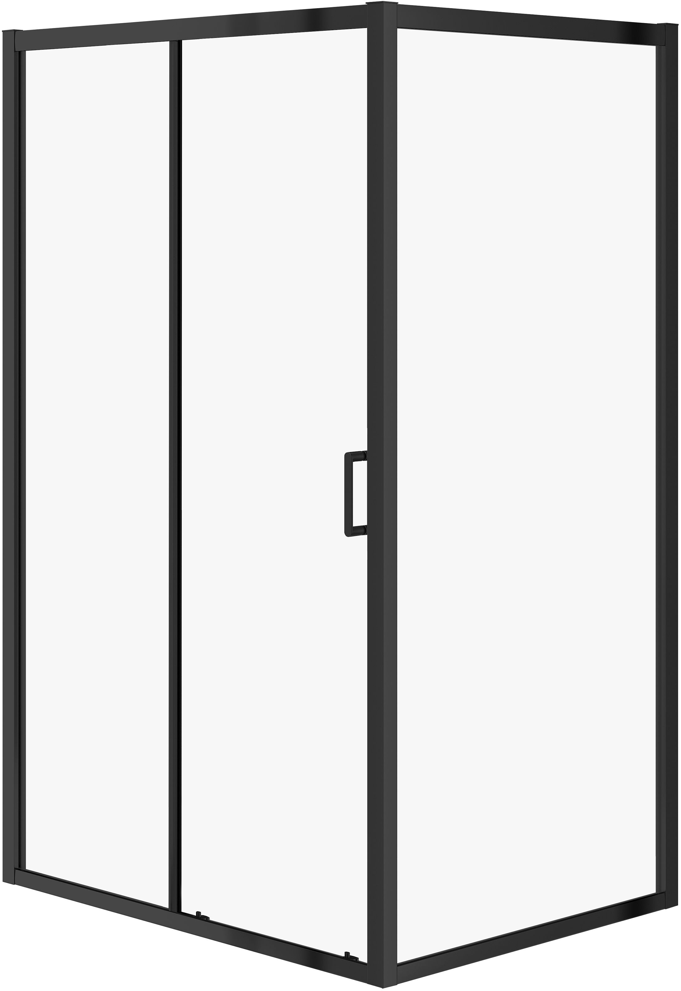 Cersanit Arteco box doccia 120x90 cm rettangolare nero opaca/vetro trasparente S913-018