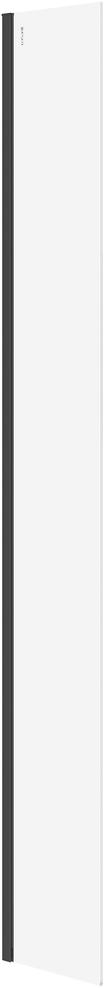 Cersanit Mille parete doccia walk-in 30 cm nero opaca/vetro trasparente S161-015