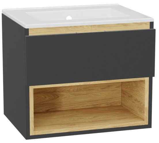 Set corpo dell'armadietto Excellent Tuto 2.0 MLEX.2171.600.GRBL, lavabo Excellent As CEEX.3617.600.WH, MLEX.2151.600.01.GR