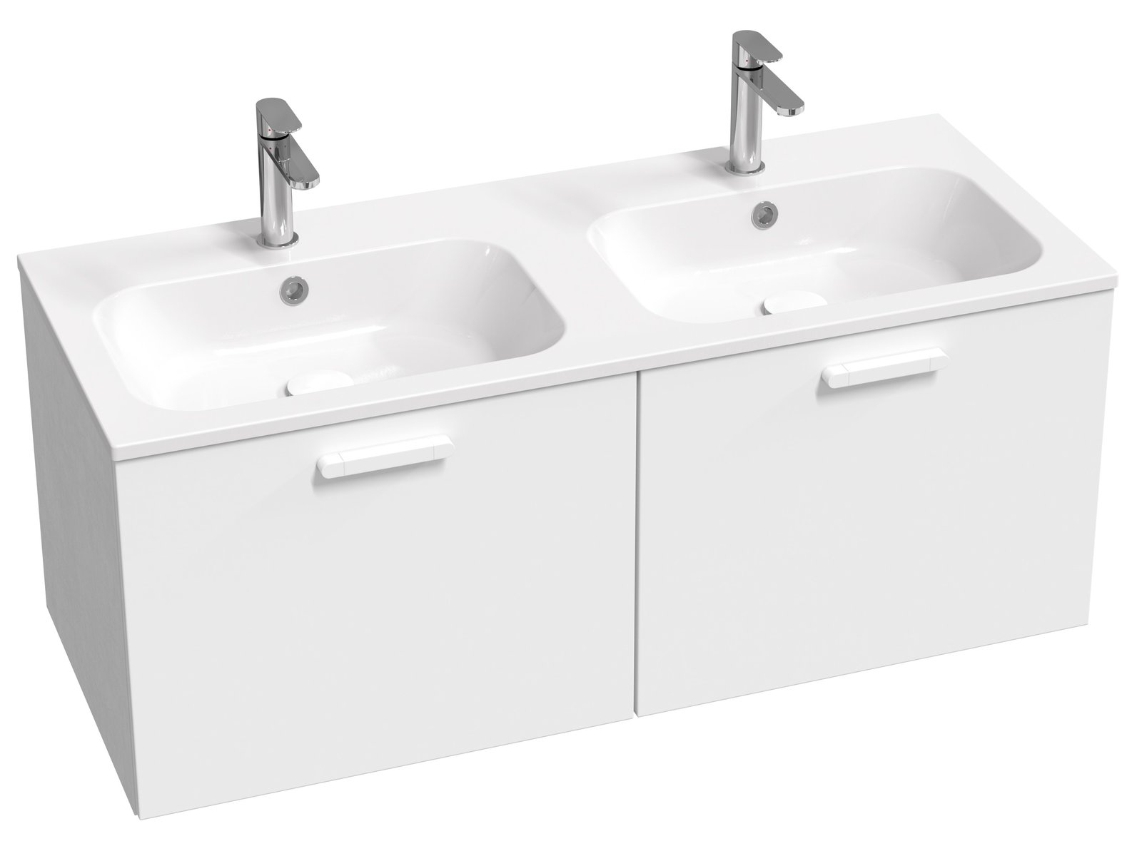 Ravak Chrome armadietto 120x49x47 cm sottolavabo sospeso bianco X000001779