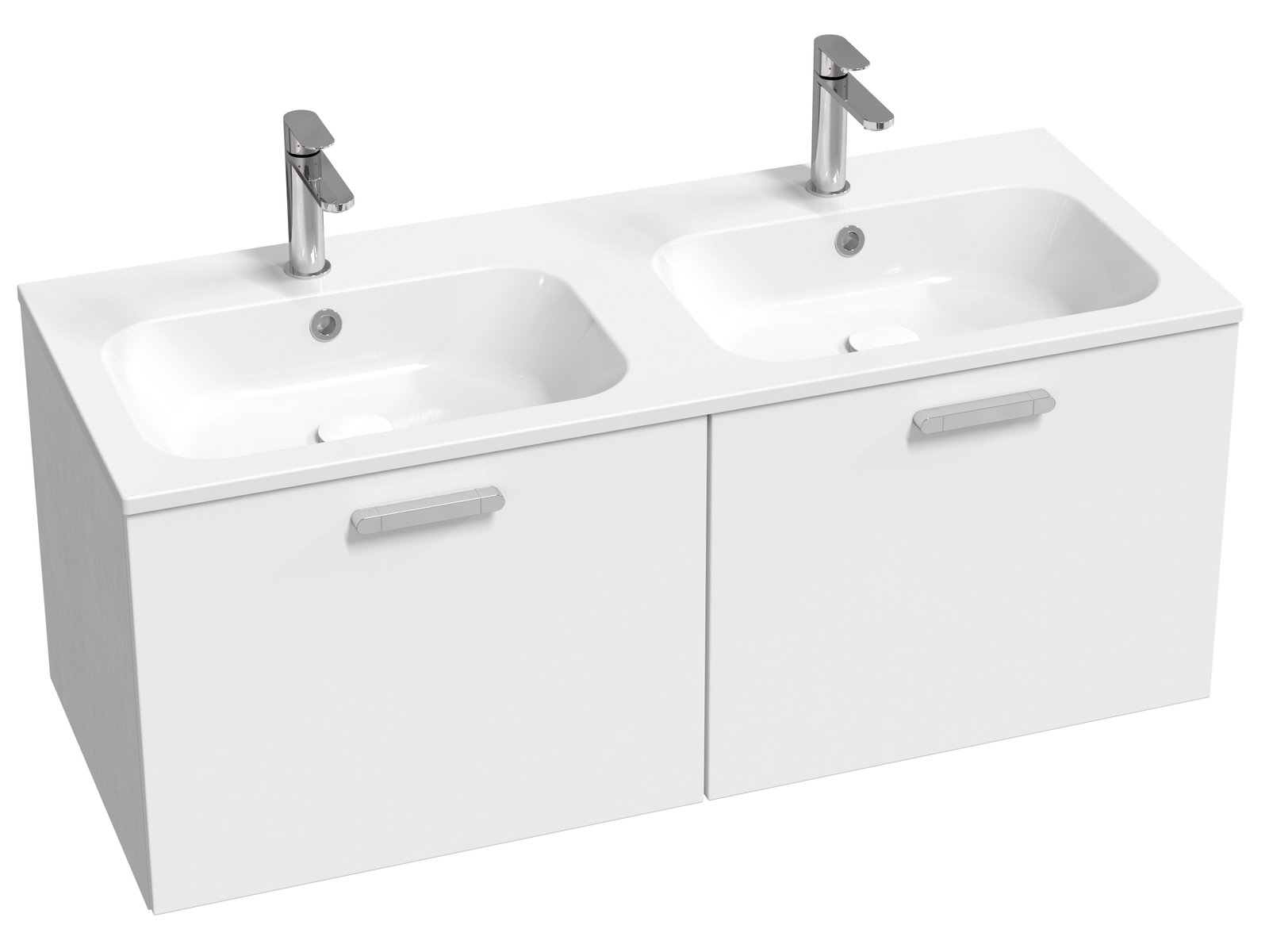 Ravak Chrome armadietto 120x49x47 cm sottolavabo sospeso bianco X000001775