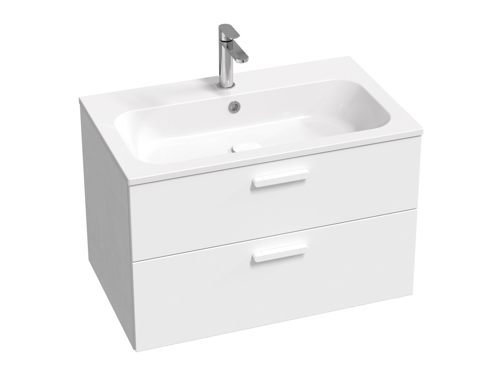 Ravak Chrome armadietto 80x49x50 cm sottolavabo sospeso bianco X000001778