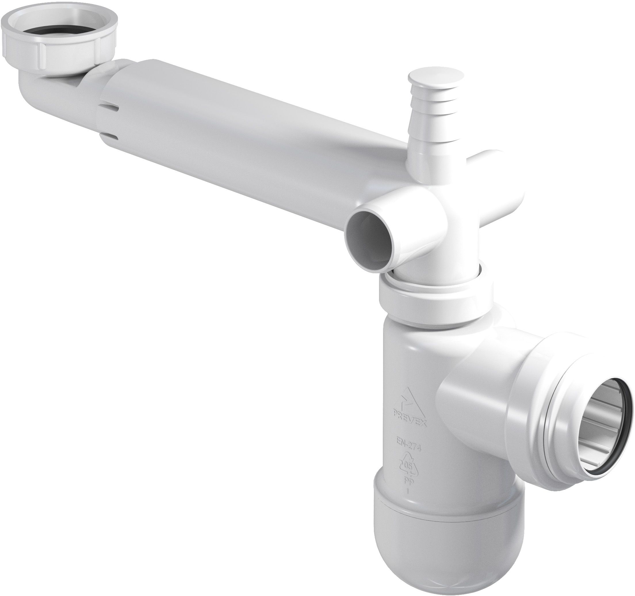 Cersanit sifone per lavabo a bottiglia bianco S1000-1002