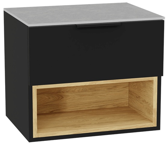Set corpo dell'armadietto Excellent Tuto 2.0 MLEX.2171.600.BKBL, piano sopra armadietto Excellent Tuto 2.0 MLEX.2116.600.SJ, MLEX.2151.600.02.BK