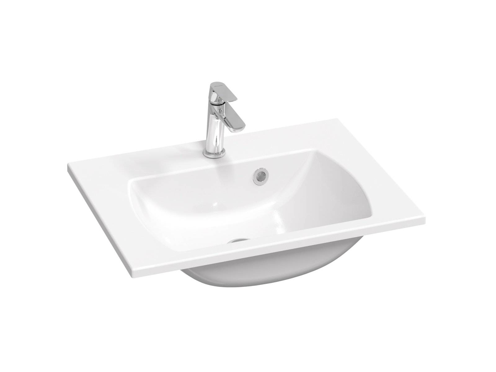 Ravak Classic II lavabo 60x45 cm rettangolare da mobile bianco XJX01160004