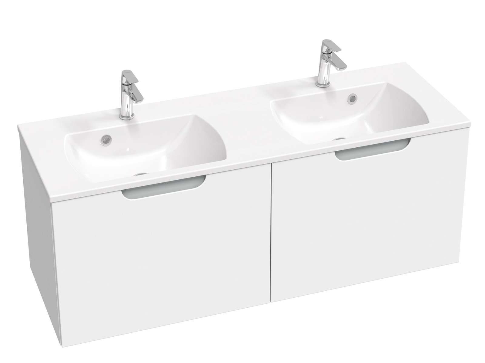 Ravak Classic II armadietto 130x45x47 cm sottolavabo sospeso bianco -grigio X000001483