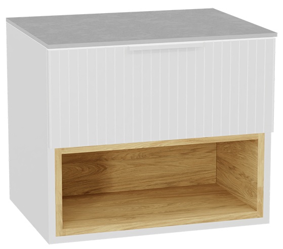 Set corpo dell'armadietto Excellent Tuto 2.0 MLEX.2171.600.WHBL, piano sopra armadietto Excellent Tuto 2.0 MLEX.2116.600.SJ, MLEX.2151.600.03.WH