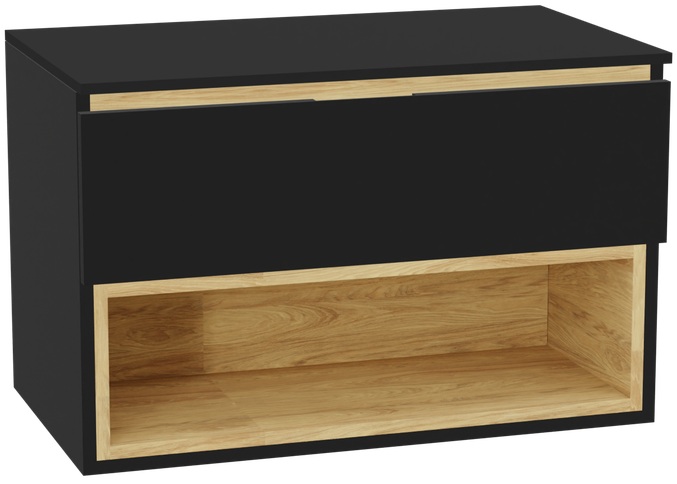 Set corpo dell'armadietto Excellent Tuto 2.0 MLEX.2171.800.BKBL, piano sopra armadietto Excellent Tuto 2.0 MLEX.2111.800.BK, MLEX.2151.800.01.BK