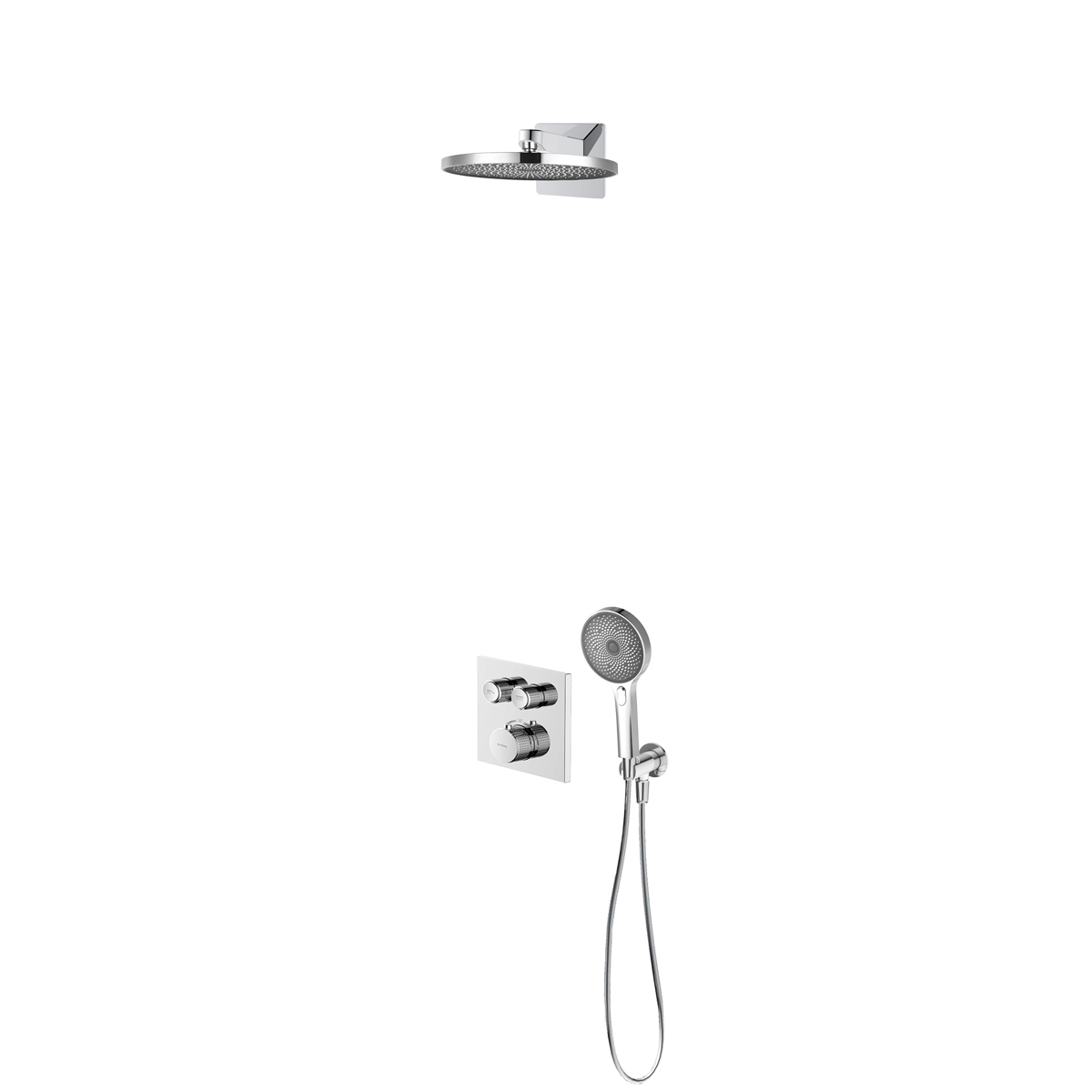 Set rubinetto per vasca e doccia Oltens Onega 34602100, soffione doccia Oltens Vann 37007100, 39403100, 37107100, 39304100, 37200100