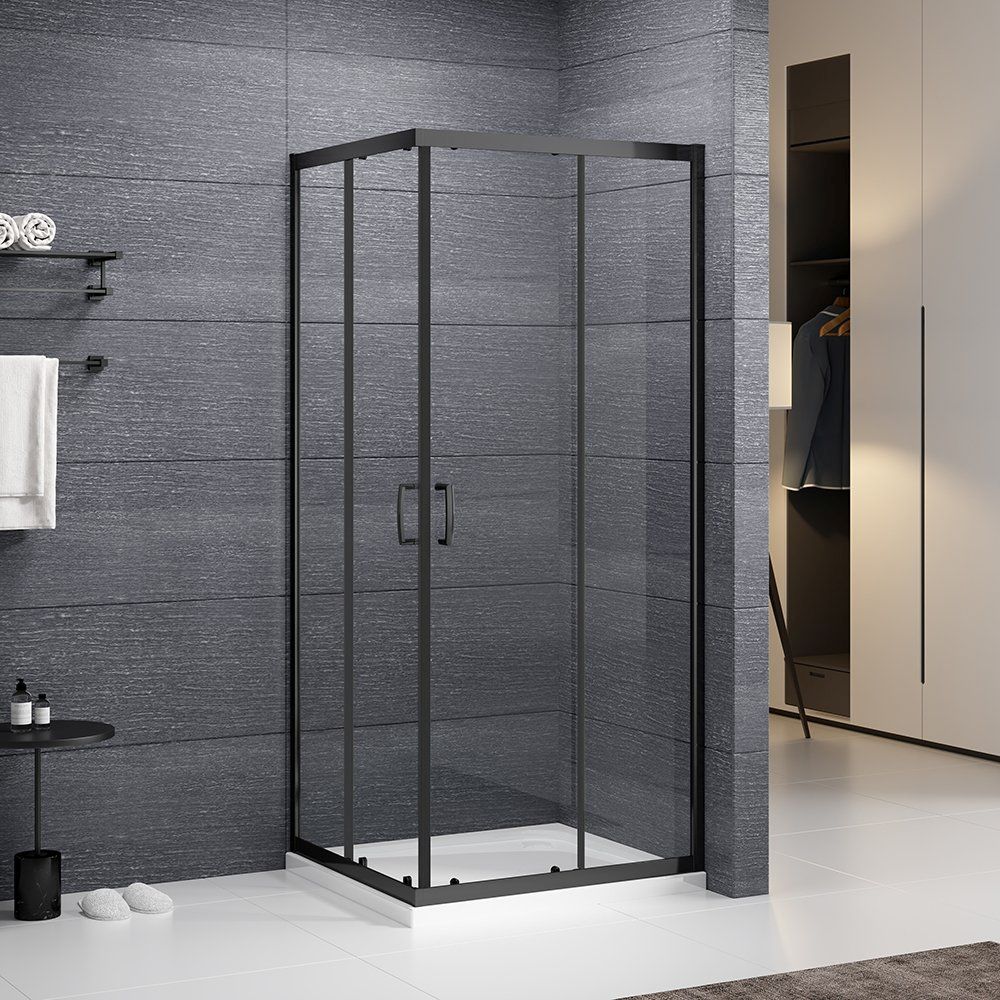 Roth Sundis Square Black box doccia 80x80 cm nero opaca/vetro trasparente N0788