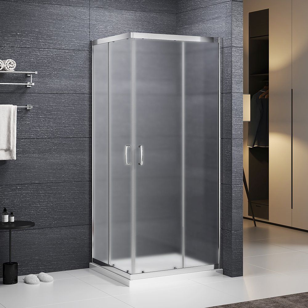Roth Sundis Matt box doccia 90x90 cm quadrato cromo lucida/vetro opaco N0797