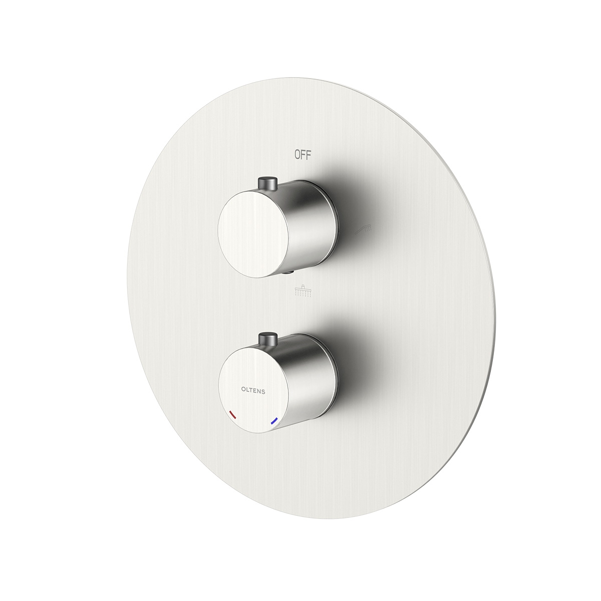 Oltens Katla rubinetto per vasca e doccia da incasso con termostato nichel 34600910