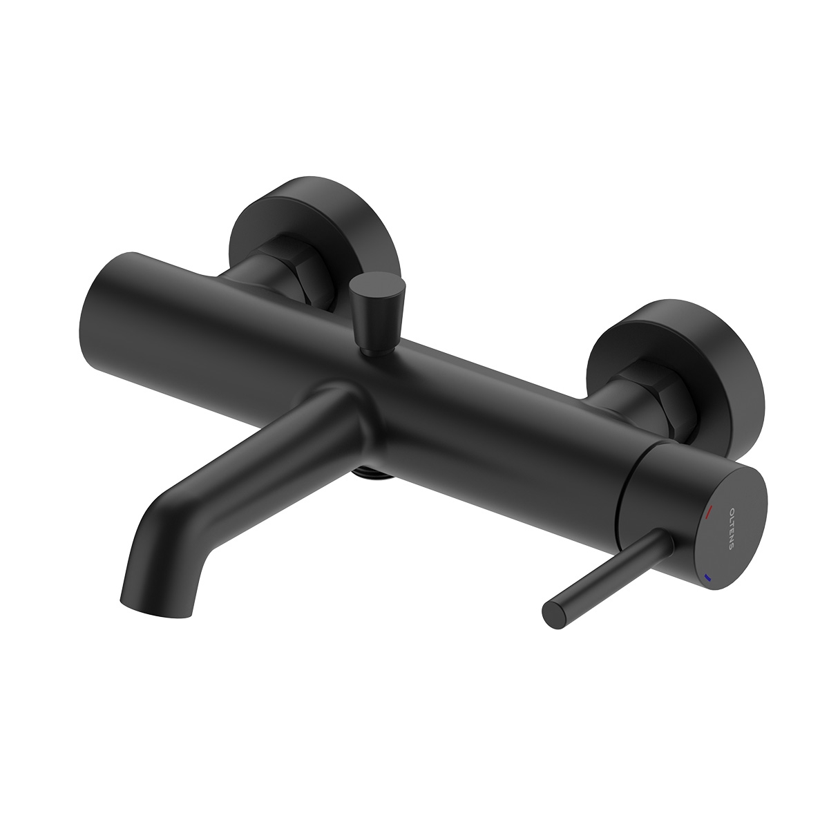 Oltens Molle rubinetto per vasca e doccia a parete nero opaco 34112300