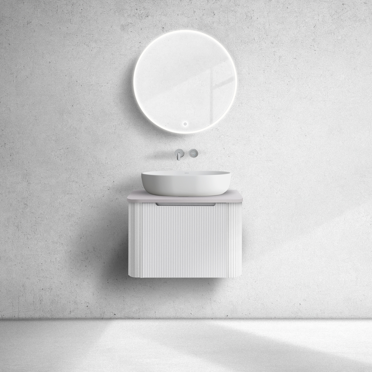 Set armadietto Oltens Hamnes 60022000, piano sopra armadietto Oltens Hamnes 63012900