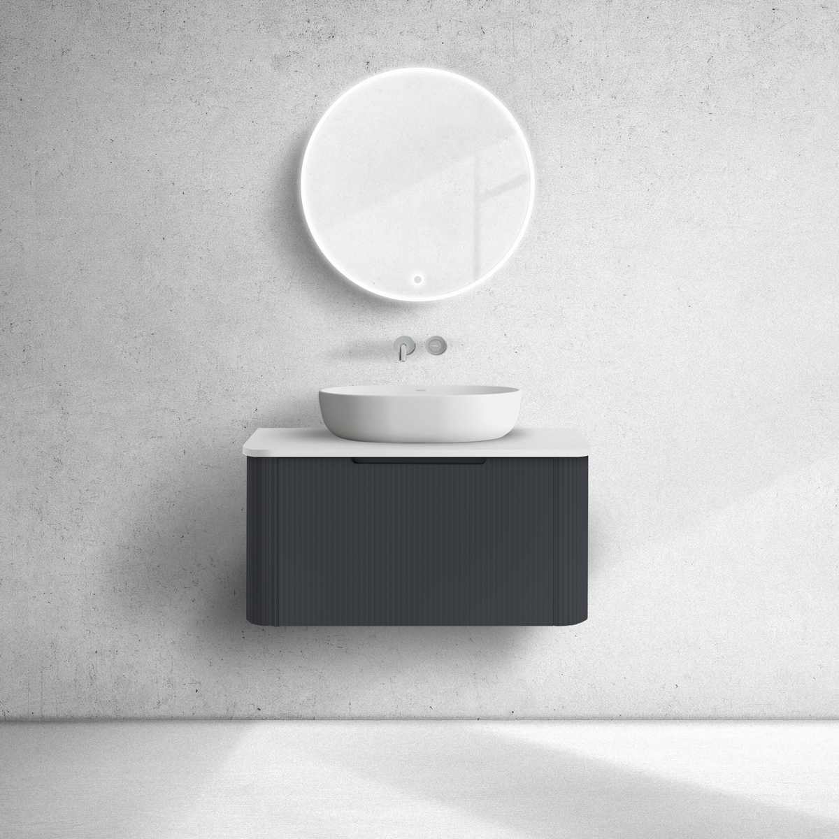 Set armadietto Oltens Hamnes 60023300, piano sopra armadietto Oltens Hamnes 63013000