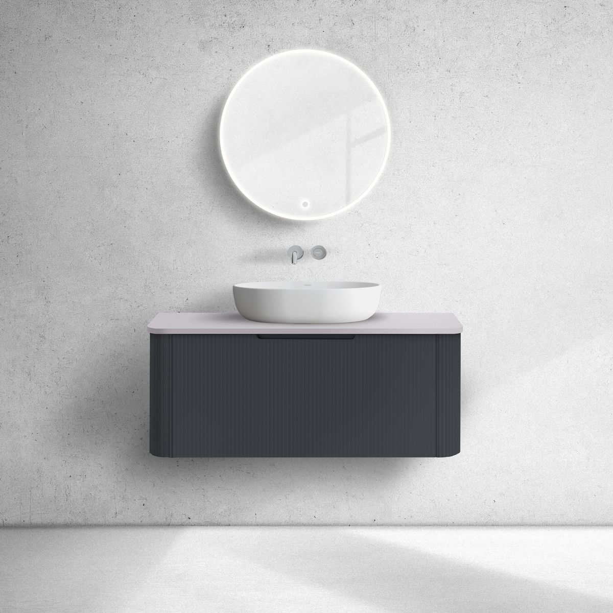 Set armadietto Oltens Hamnes 60024300, piano sopra armadietto Oltens Hamnes 63014900