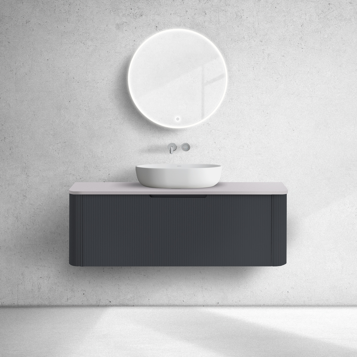 Set armadietto Oltens Hamnes 60025300, piano sopra armadietto Oltens Hamnes 63015900