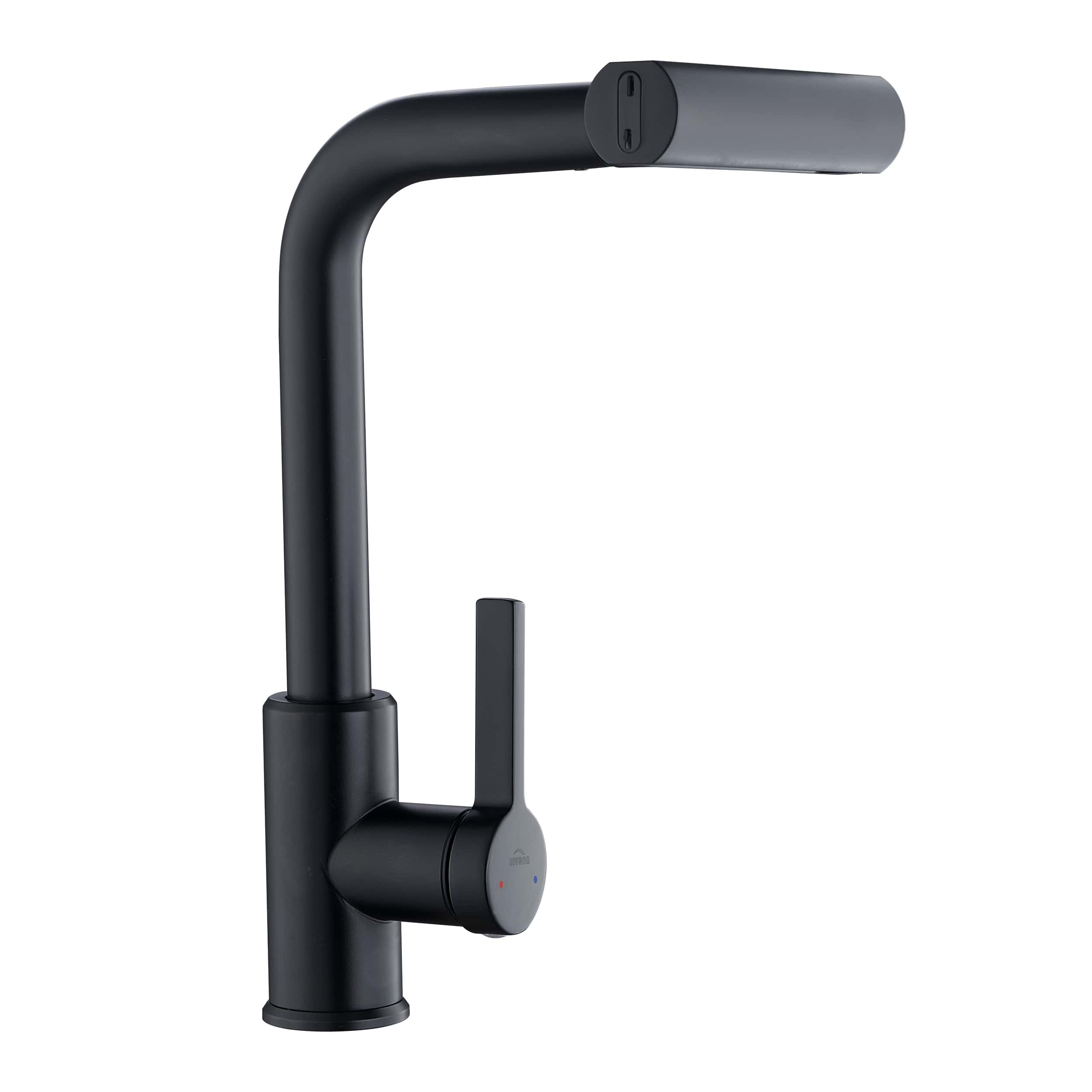 Invena Nelia rubinetto da cucina verticale nero BZ-34-004