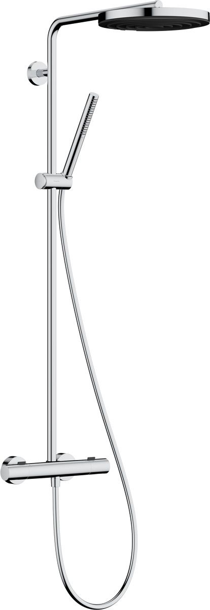 Hansgrohe Pulsify S Puro set doccia a parete con termostato con soffione cromo 24223000