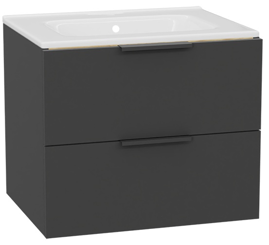 Set corpo dell'armadietto Excellent Tuto 2.0 MLEX.2172.600.GRBL, lavabo Excellent Pik CEEX.6517.600.WH, MLEX.2151.600.02.GR
