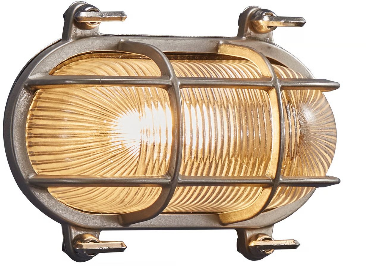 Nordlux Helford lampada da parete per esterni 1x12.5 W nichel 49031055