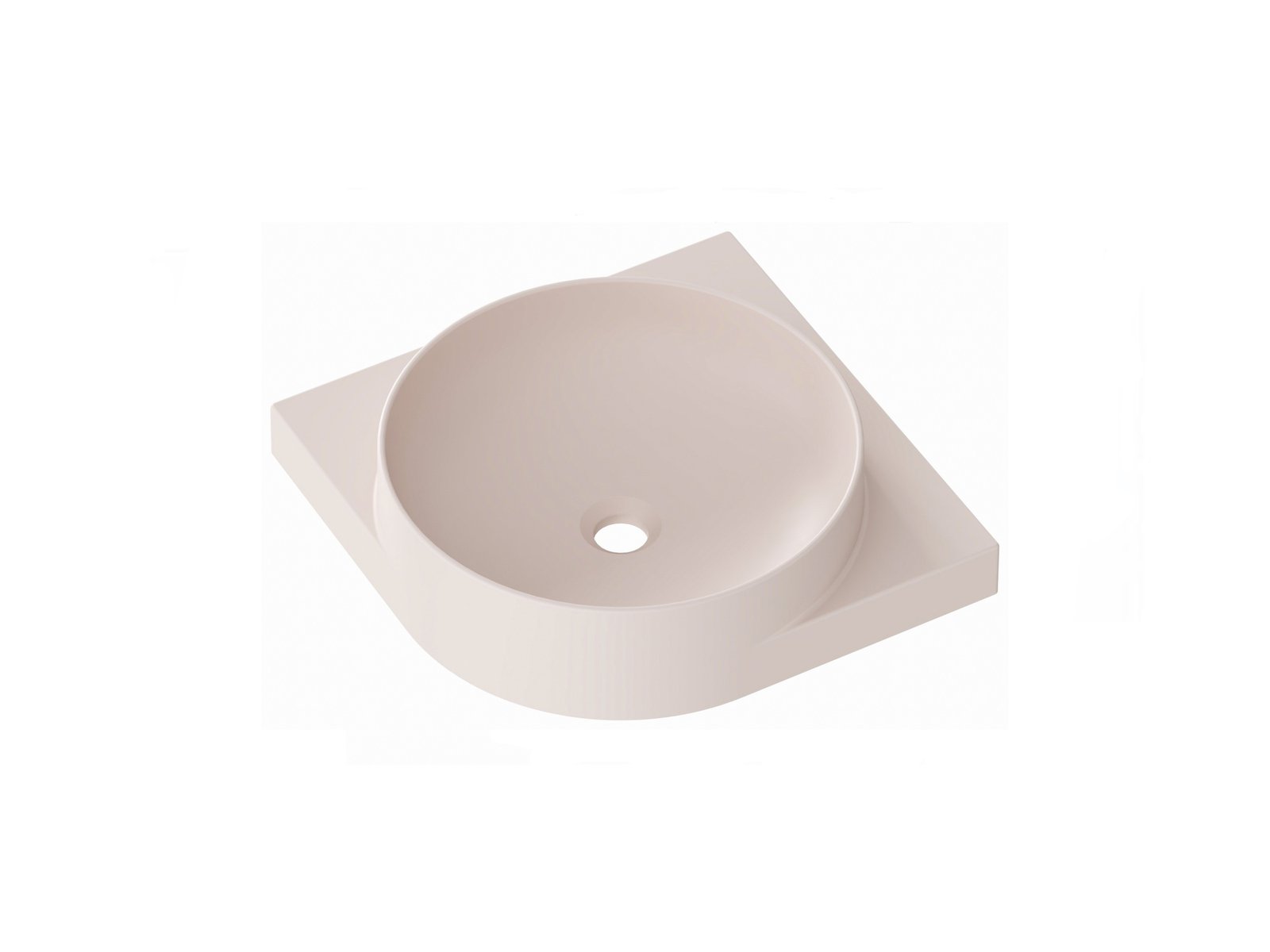 Ravak Yard lavabo 45x45 cm semicircolare a parete XJX0G045000