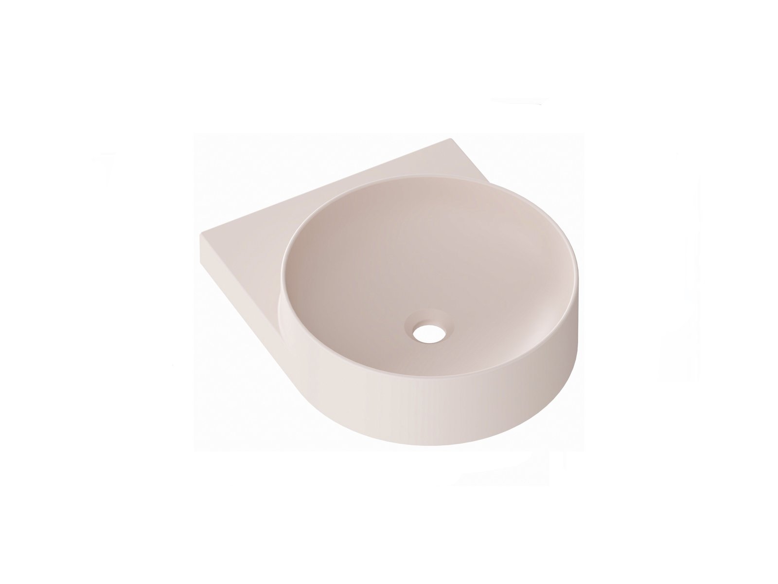 Ravak Yard lavabo 50x40.5 cm semicircolare a parete XJX0G040000