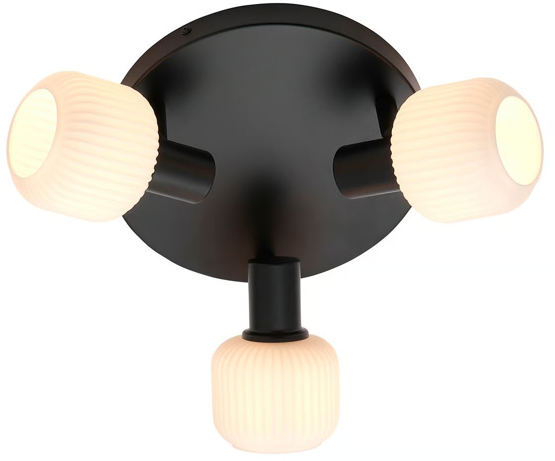 Nordlux Milford lampada da soffitto 3x25 W nero 2412606003