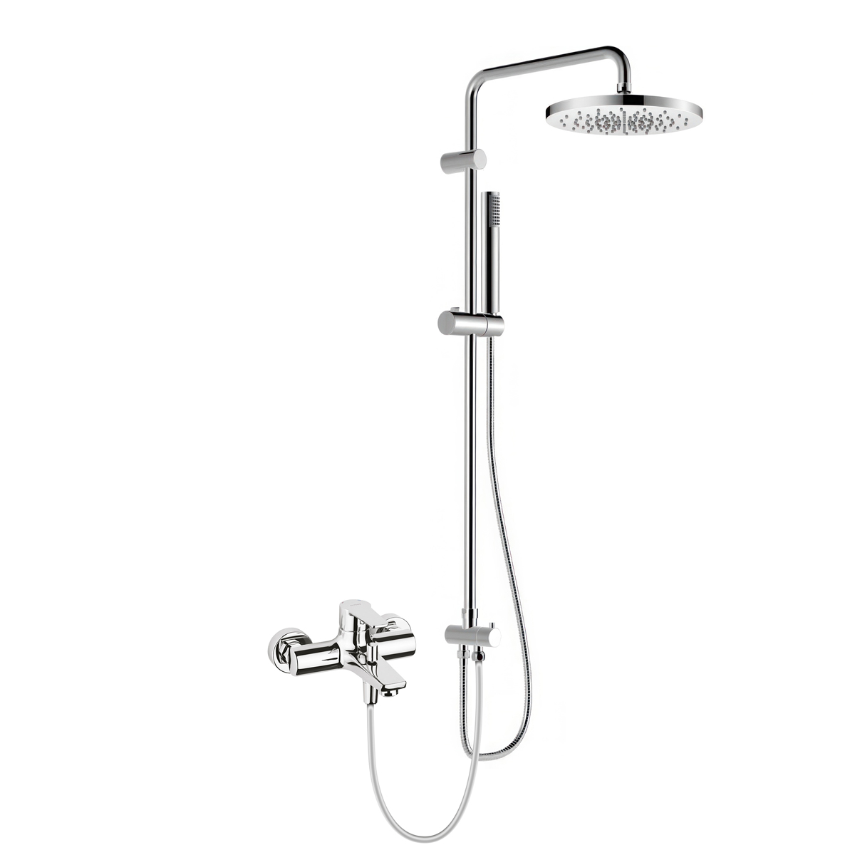 Set set doccia Oltens Molle 36020100, rubinetto per vasca e doccia Oltens Jog 34003100