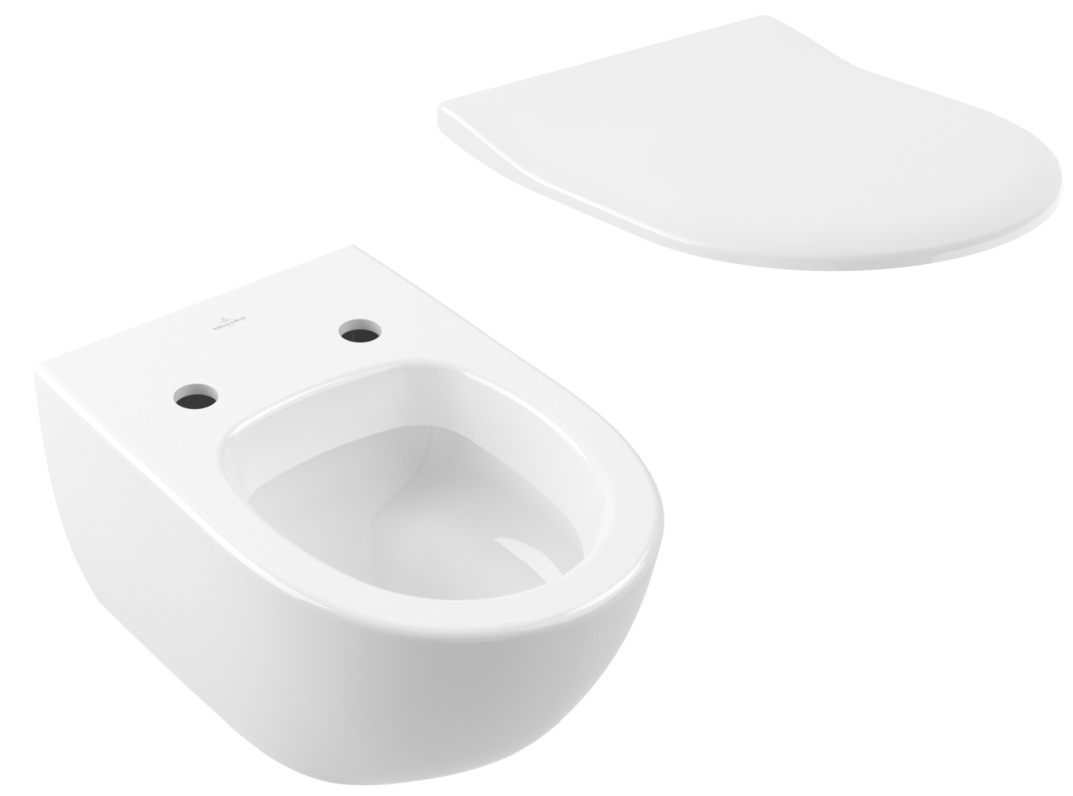 Set vaso WC Villeroy & Boch Subway 2.0 56001001, copriwater Villeroy & Boch Subway 2.0 9M78S101/9M78S1R1