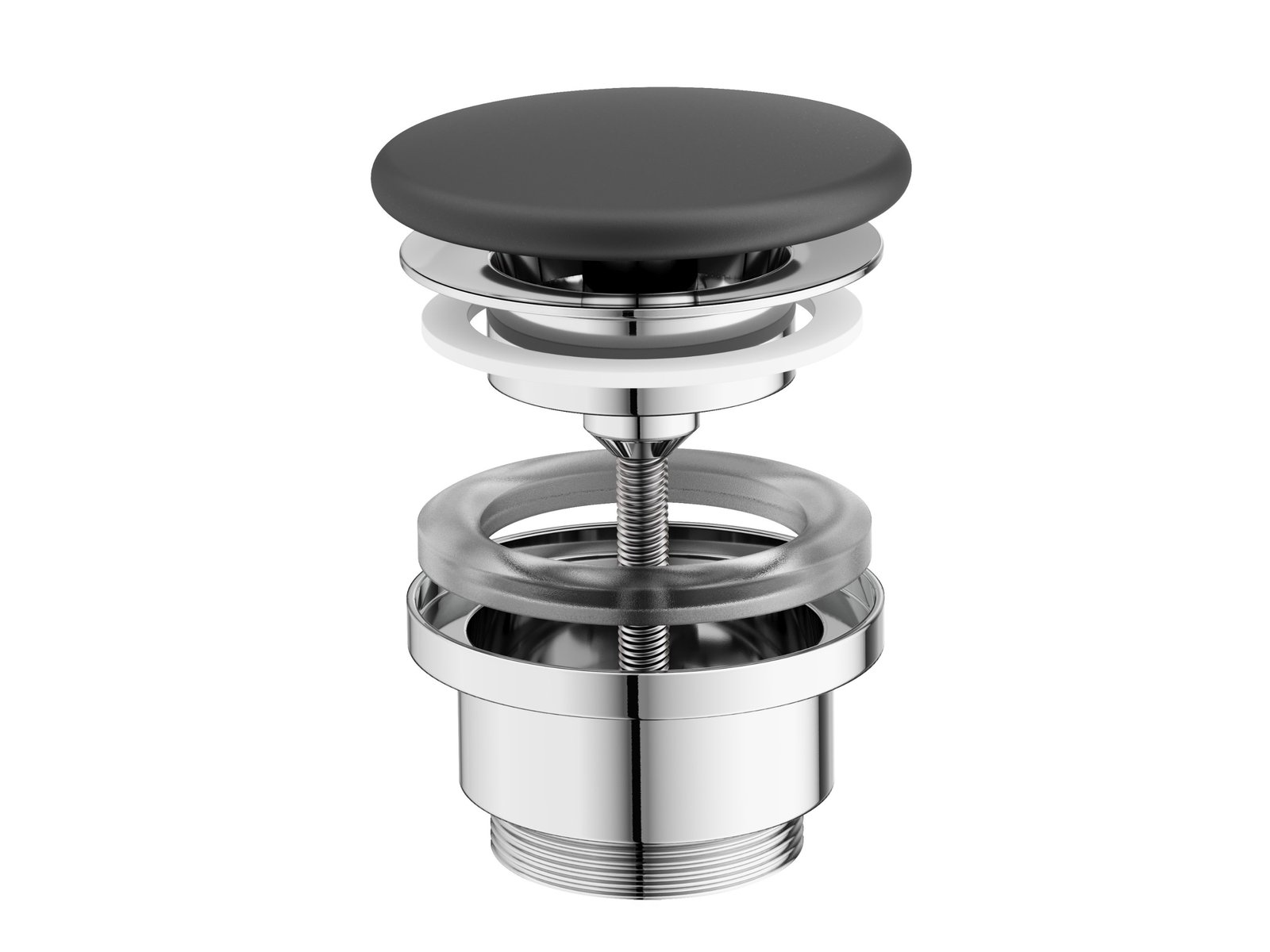 Ravak Flat tappo per lavabo nero X01921