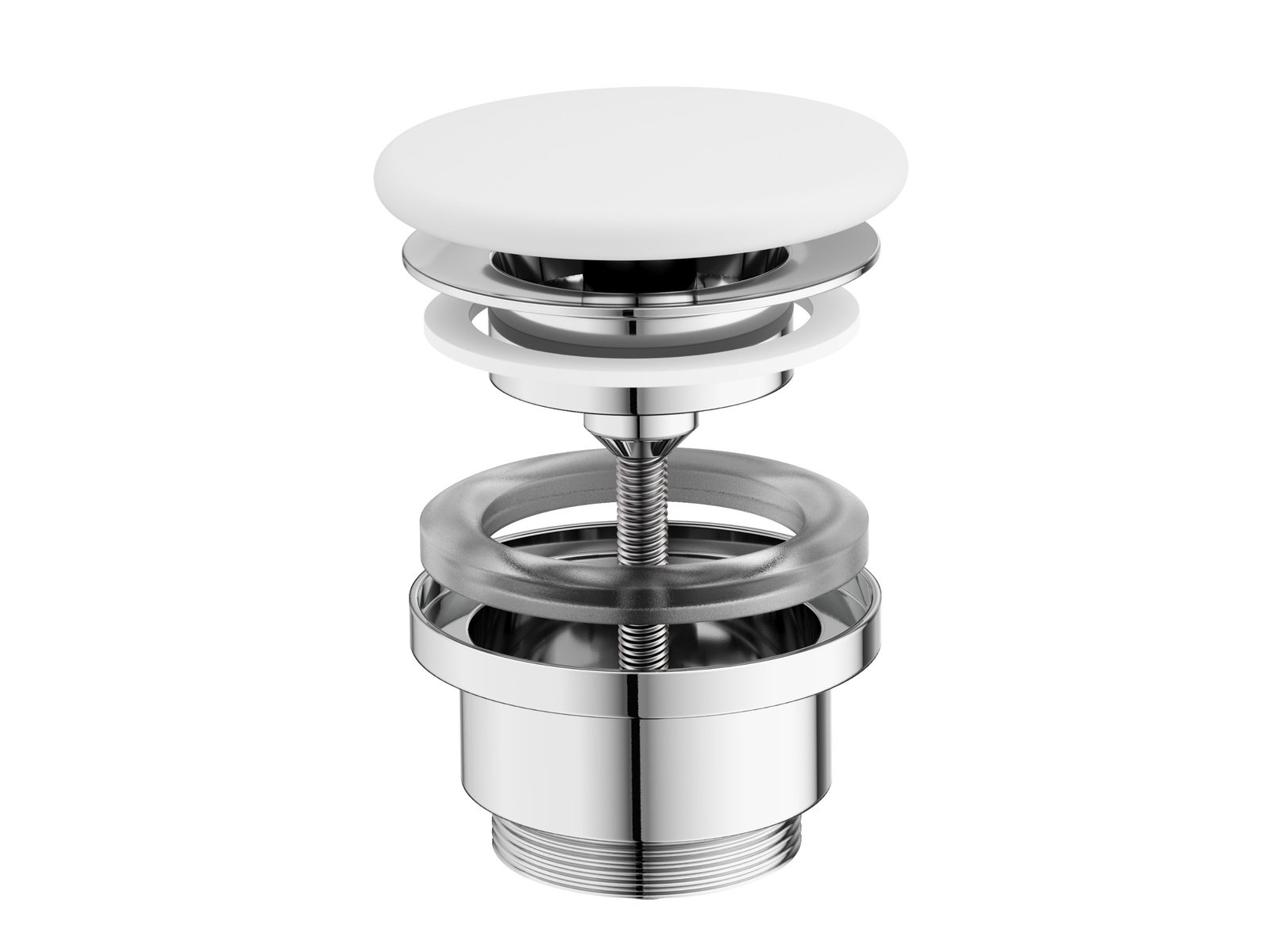 Ravak Flat tappo per lavabo bianco X01920