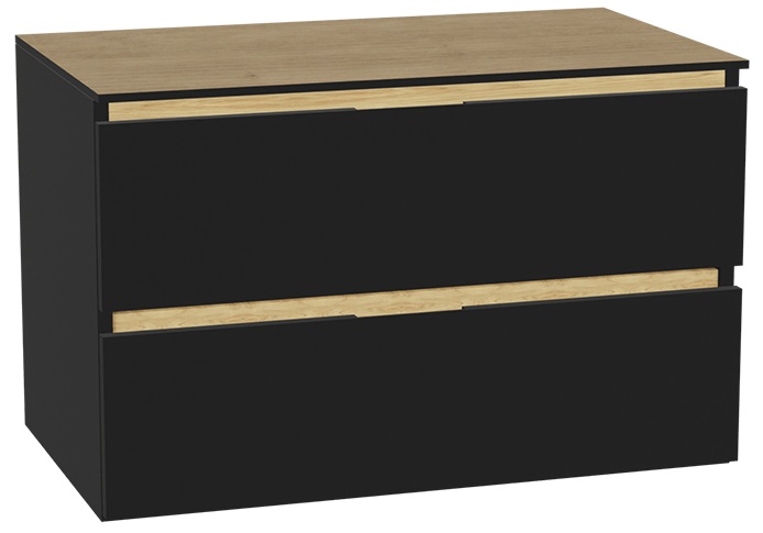 Set corpo dell'armadietto Excellent Tuto 2.0 MLEX.2172.800.BKBL, piano sopra armadietto Excellent Tuto 2.0 MLEX.2116.800.BL, MLEX.2151.800.01.BK