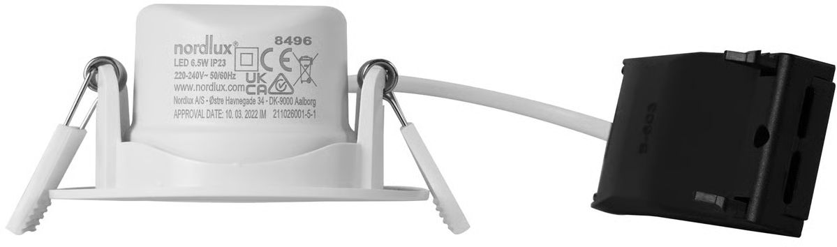Nordlux Roar lampada da incasso 1x7 W bianco 84960001