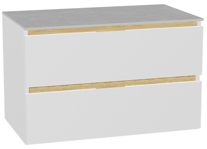 Set corpo dell'armadietto Excellent Tuto 2.0 MLEX.2172.800.WHBL, piano sopra armadietto Excellent Tuto 2.0 MLEX.2116.800.SJ, MLEX.2151.800.01.WH