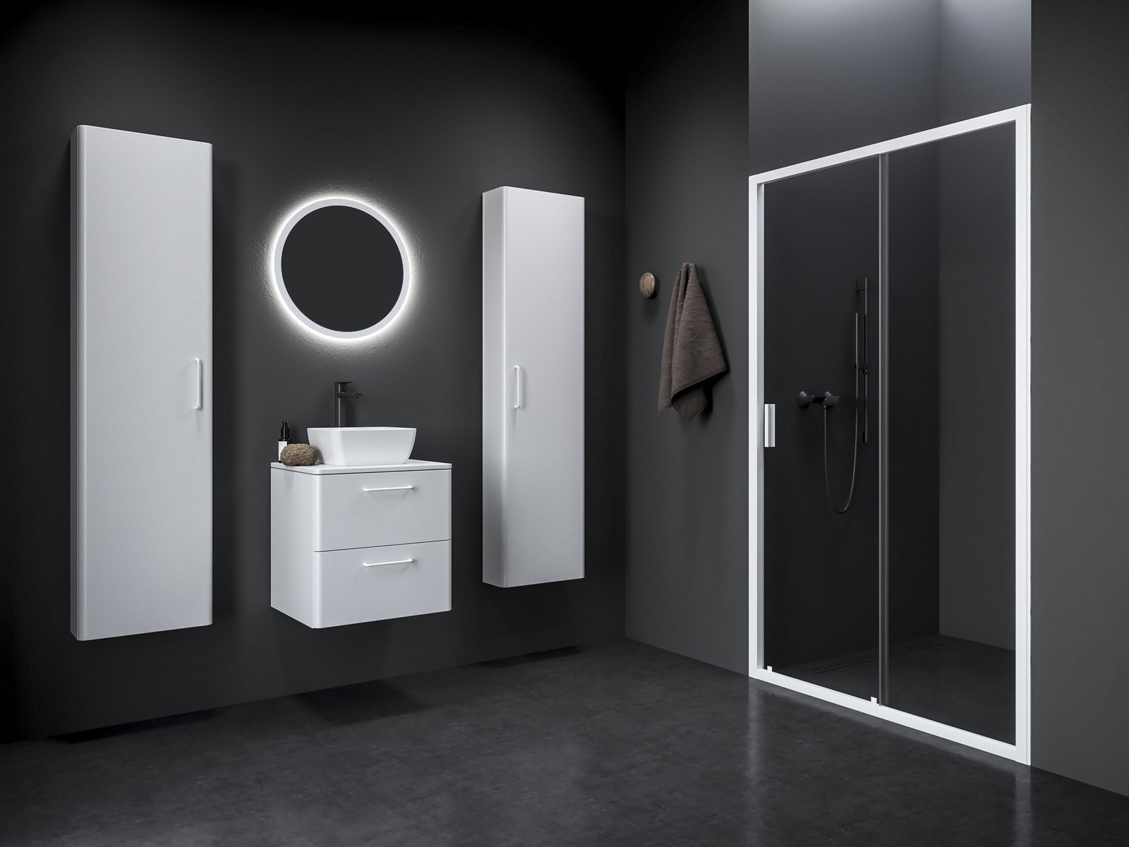 Ravak Blix II porta doccia 100 cm scorrevole bianco opaca/vetro trasparente 0PMA0E00Z1